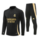 Conjunto Preto Dourado Real Madrid 24/25