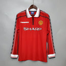 MANCHESTER UNITED I 98/99 MASCULINA (RETRÔ) MANGA LONGA