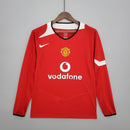 MANCHESTER UNITED I 04/05 MASCULINO (RETRÔ) MANGA LONGA