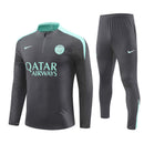 Conjunto PSG Cinza Escuro com Azul Claro 24/25