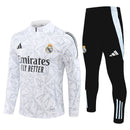 Conjunto branco e cinza do Real Madrid 24/25 [Camuflado]