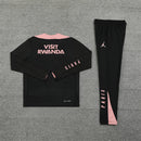 Conjunto PSG Preto com Rosa 24/25