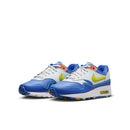 Tênis Nike Air Max 1 para Ensino Fundamental Azul Astronômico Pó de Fóton Laranja Total Volt HJ9236-488