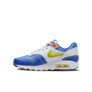 Tênis Nike Air Max 1 para Ensino Fundamental Azul Astronômico Pó de Fóton Laranja Total Volt HJ9236-488