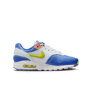 Tênis Nike Air Max 1 para Ensino Fundamental Azul Astronômico Pó de Fóton Laranja Total Volt HJ9236-488
