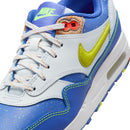 Tênis Nike Air Max 1 para Ensino Fundamental Azul Astronômico Pó de Fóton Laranja Total Volt HJ9236-488