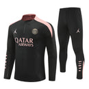 Conjunto PSG Preto com Rosa 24/25